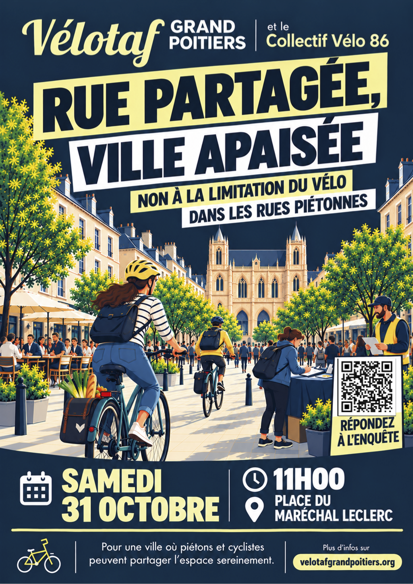 Pied à terre, retour aux 50km/h : rassemblons-nous, samedi 31 octobre pour nous faire entendre