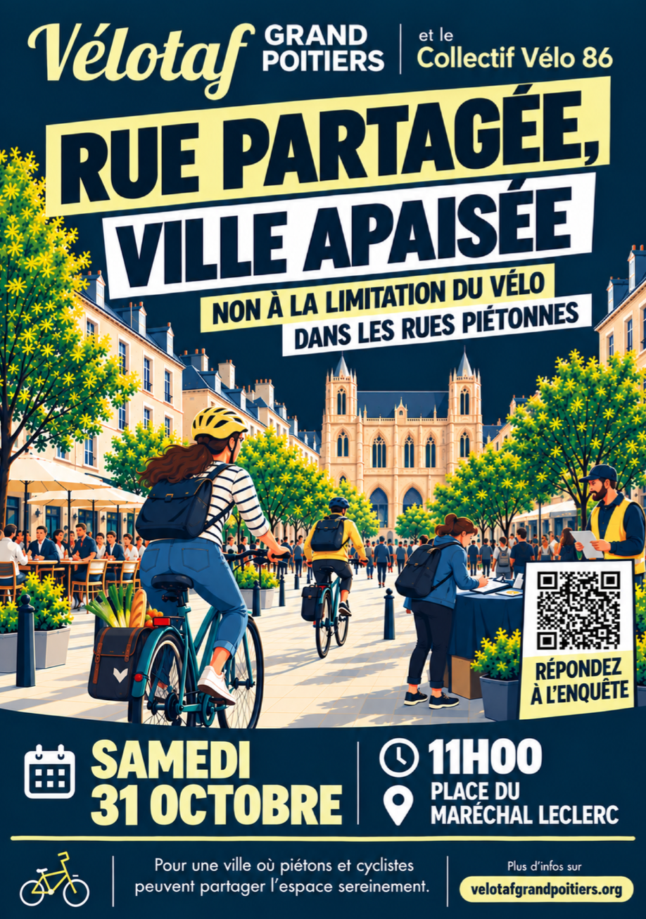Pied à terre, retour aux 50km/h : rassemblons-nous, samedi 31 octobre pour nous faire entendre