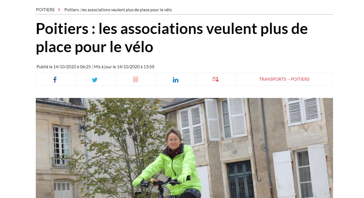 La Nouvelle République, le 14/10/2020