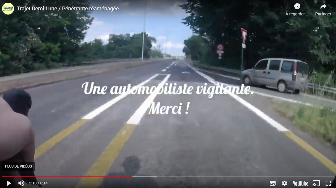 [Vidéo] Aperçu des nouveaux aménagements sur la Voie Malraux (pénétrante)