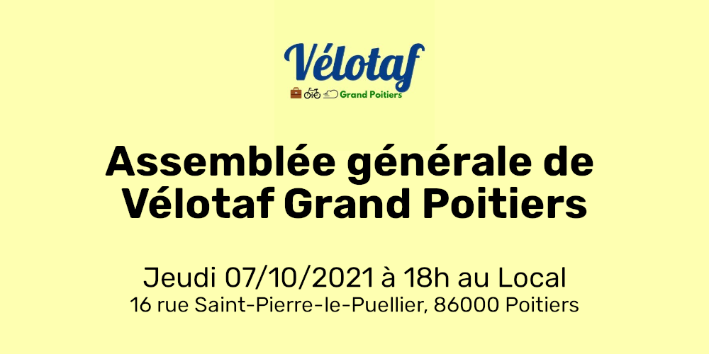 Assemblée générale de l'association - Jeudi 07/10/2021