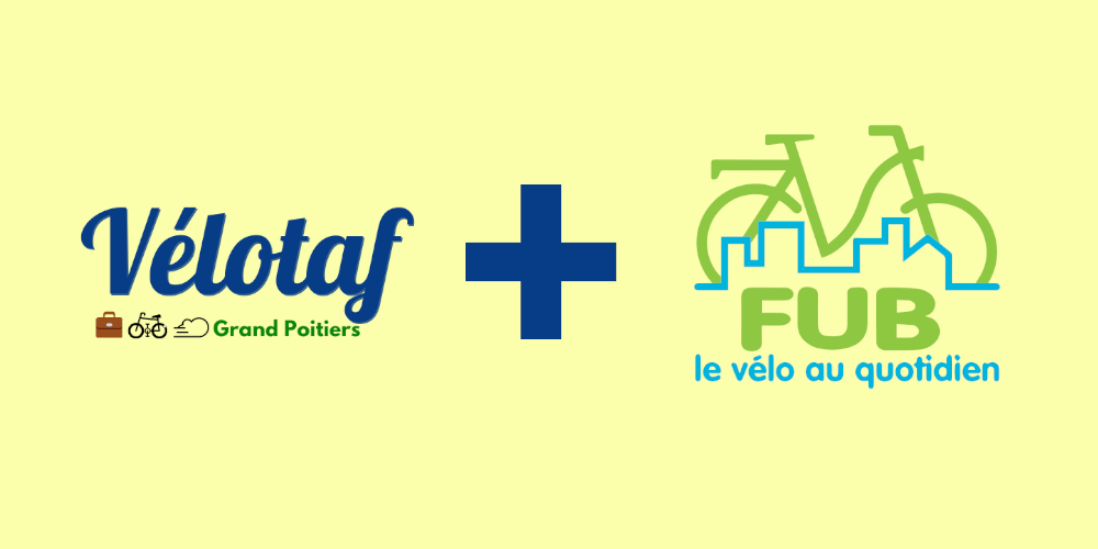 Vélotaf Grand Poitiers adhère au réseau national de la FUB !