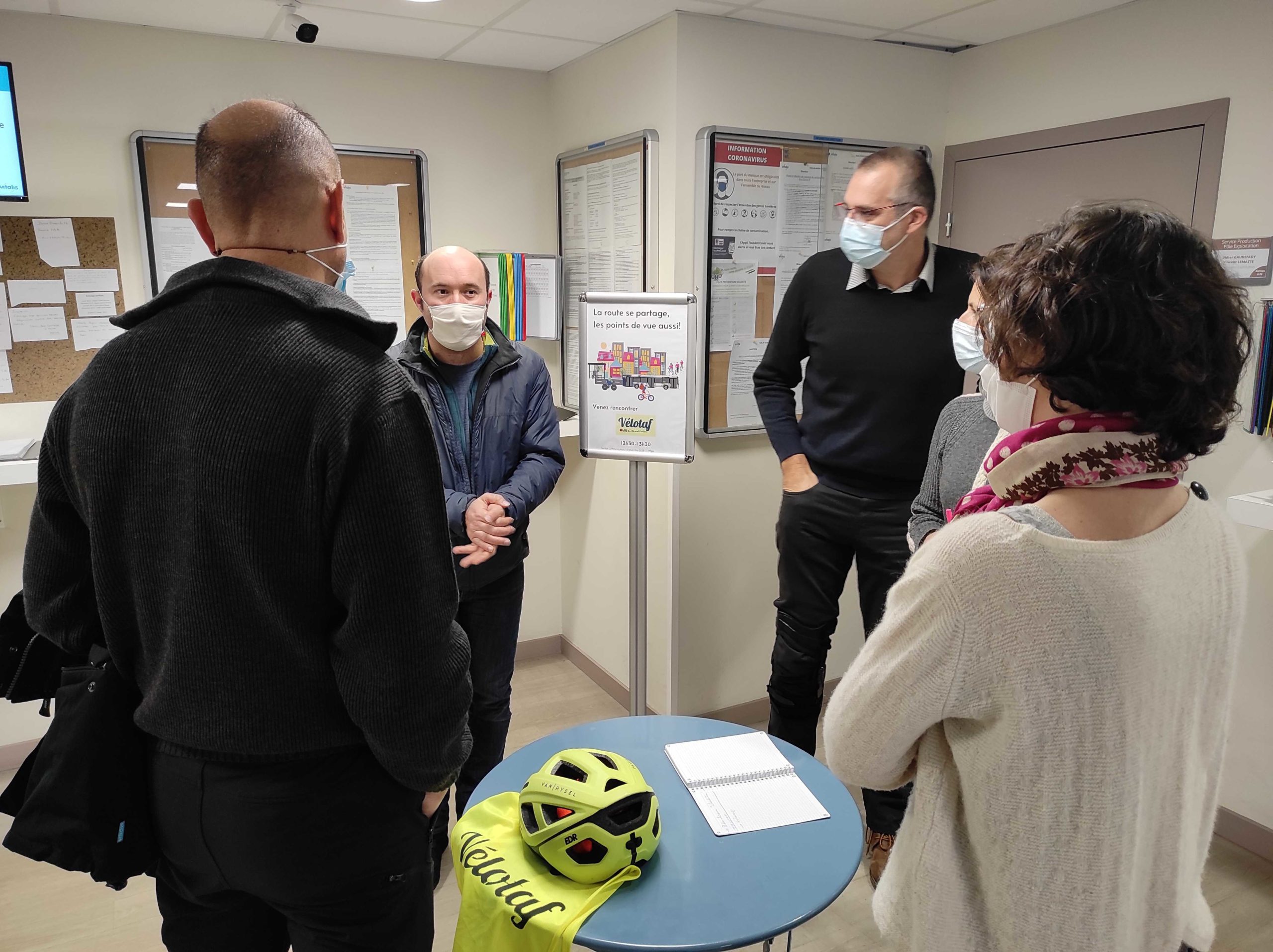 Vélotaf Grand Poitiers à la rencontre des chauffeurs de chez Vitalis