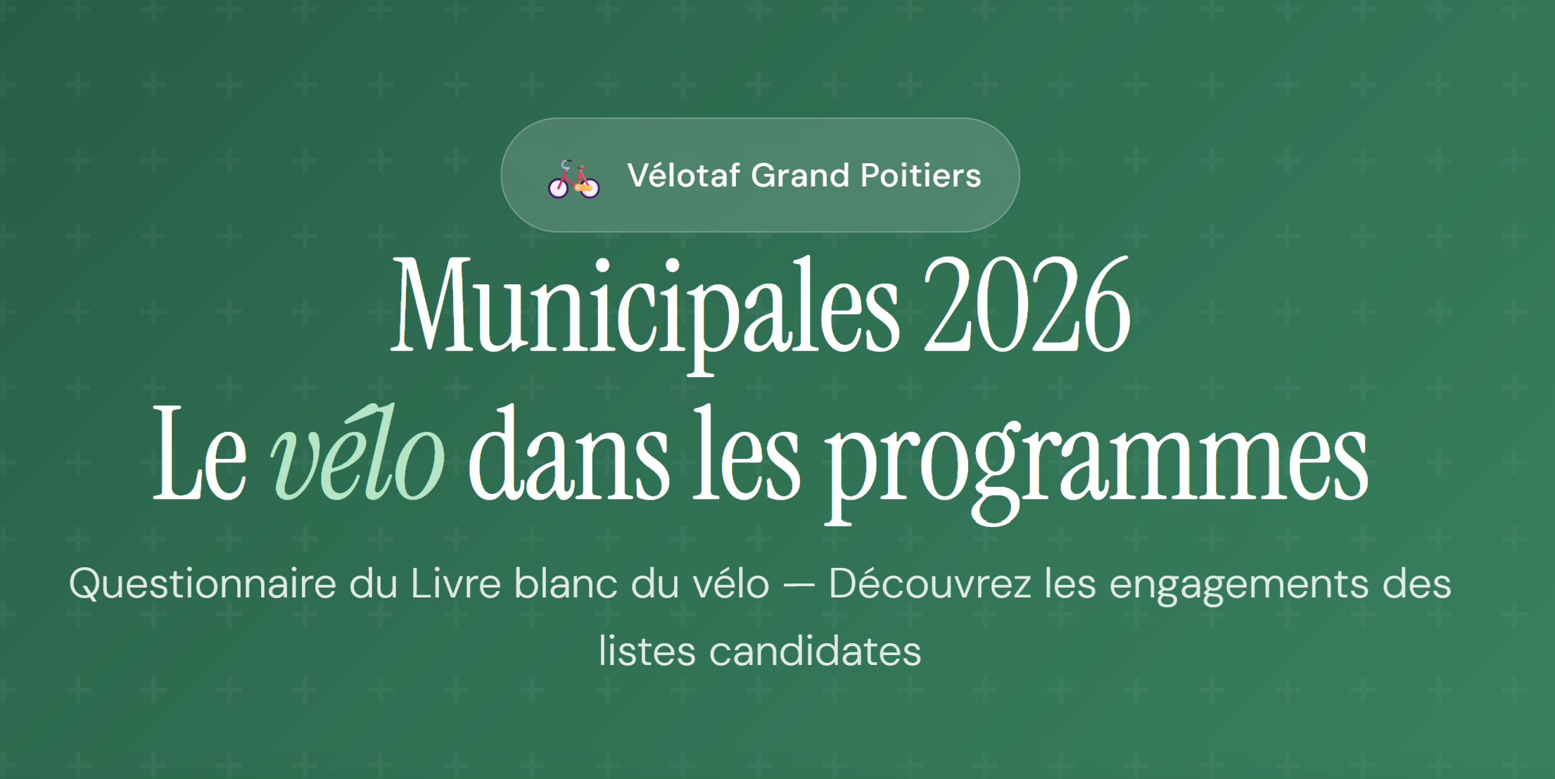 Municipales 2026 : découvrez les engagements des listes candidates en faveur du vélo